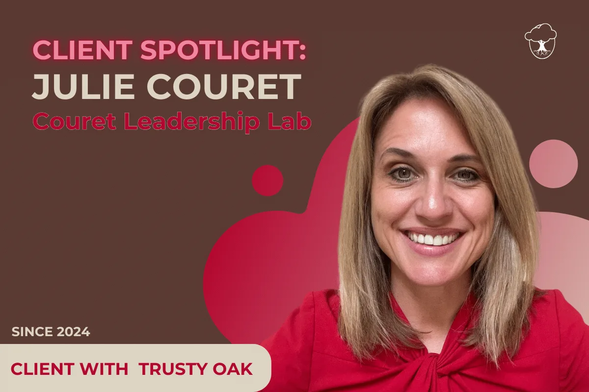Julie Couret, New Orleans business coach partnering with Trusty Oak Virtual Assistant Dana Goldman